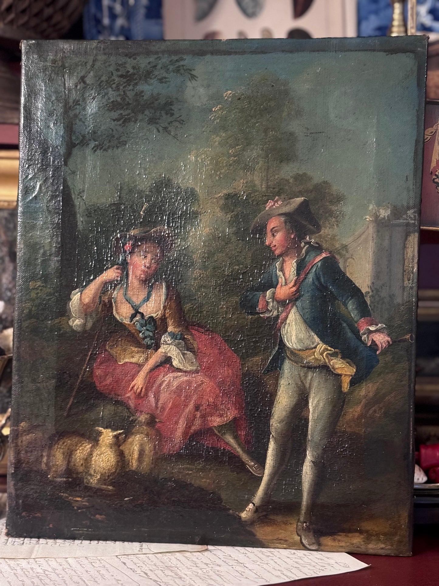 18th Century French Rococo Pastoral Scene