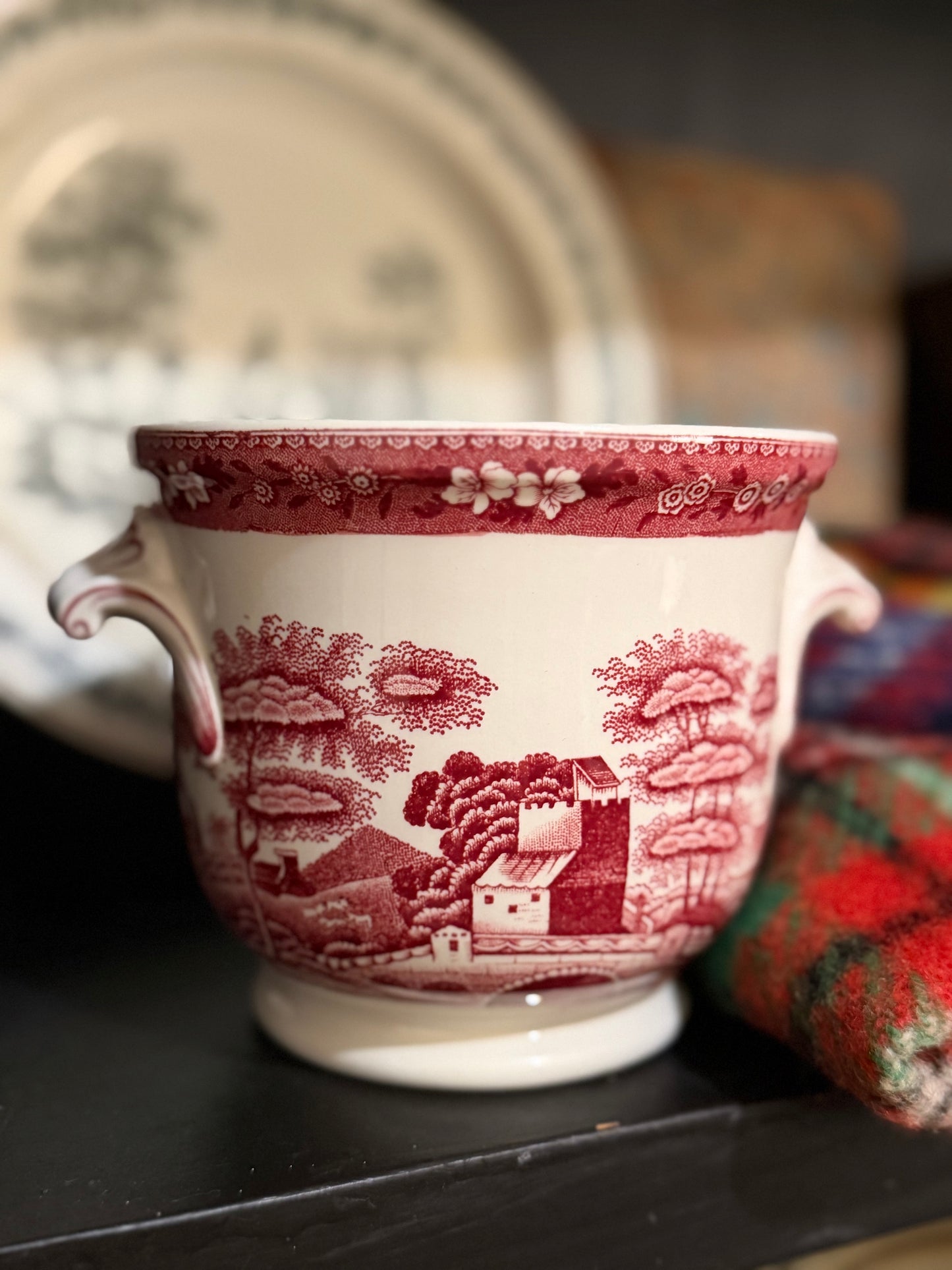 Reserved Spode Tower Pink Cachepot