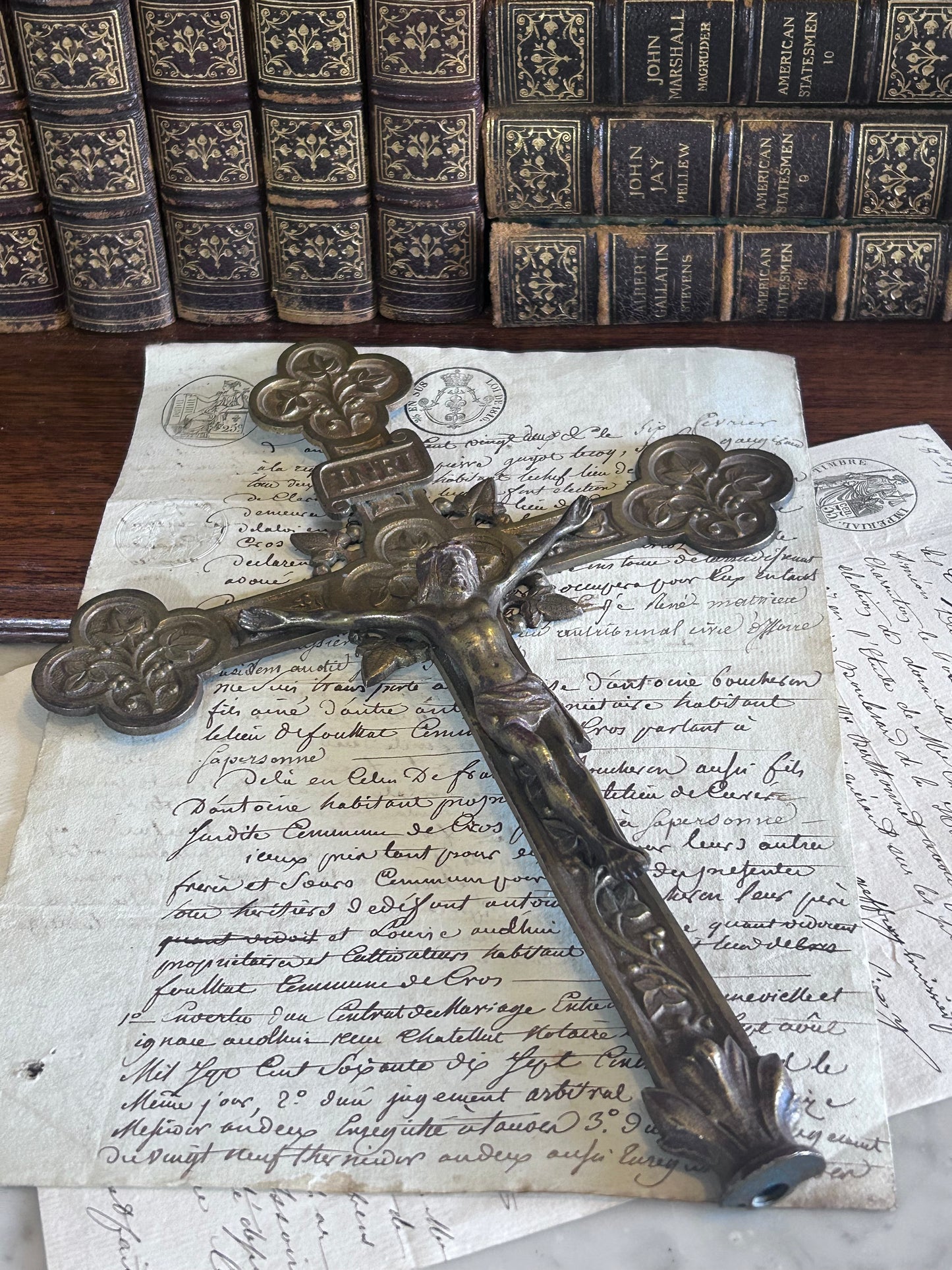 Reserved Cindy Brass cross