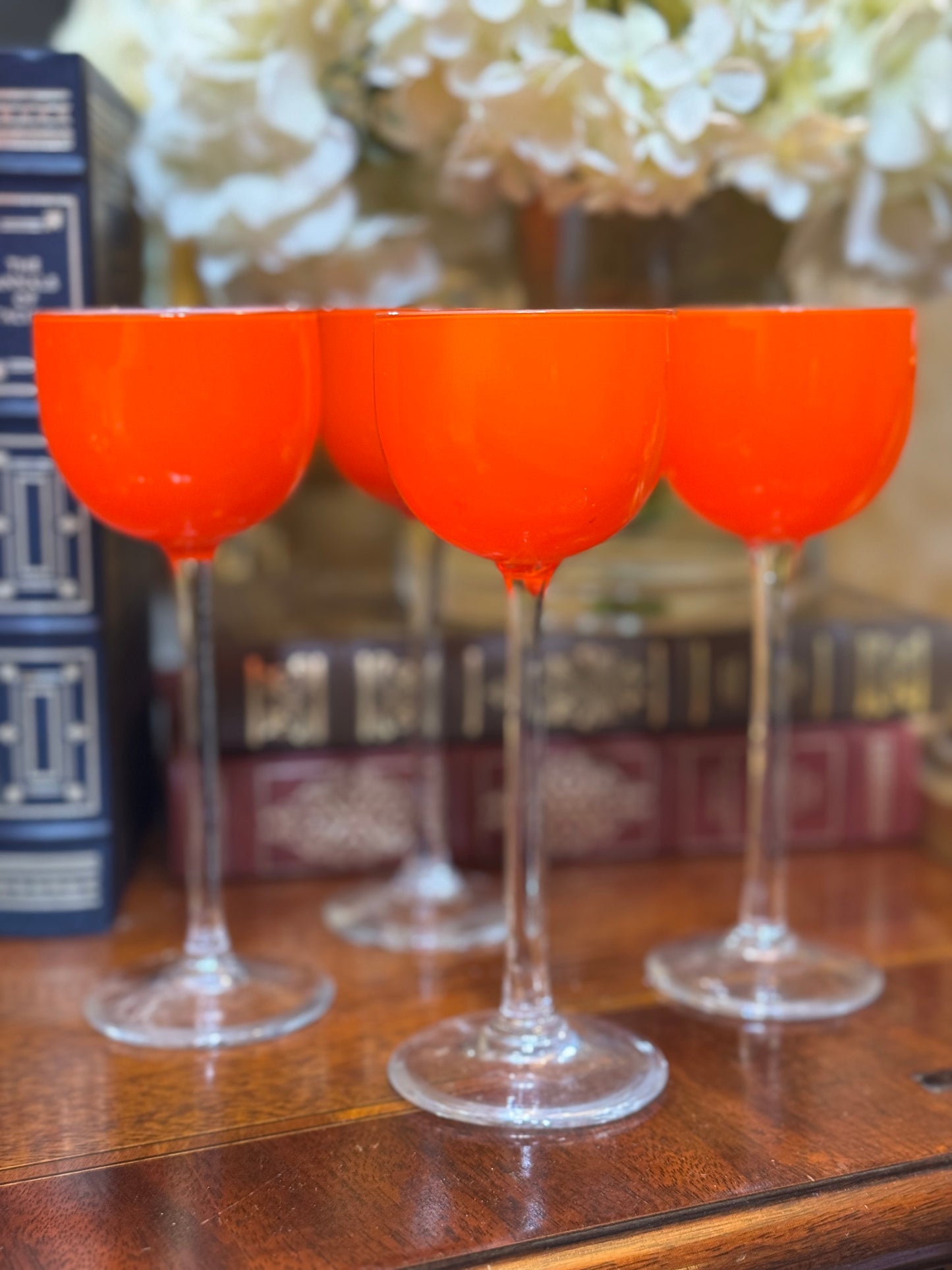 Vintage Carlo Moretti Italian Glasses 7” Set of Four