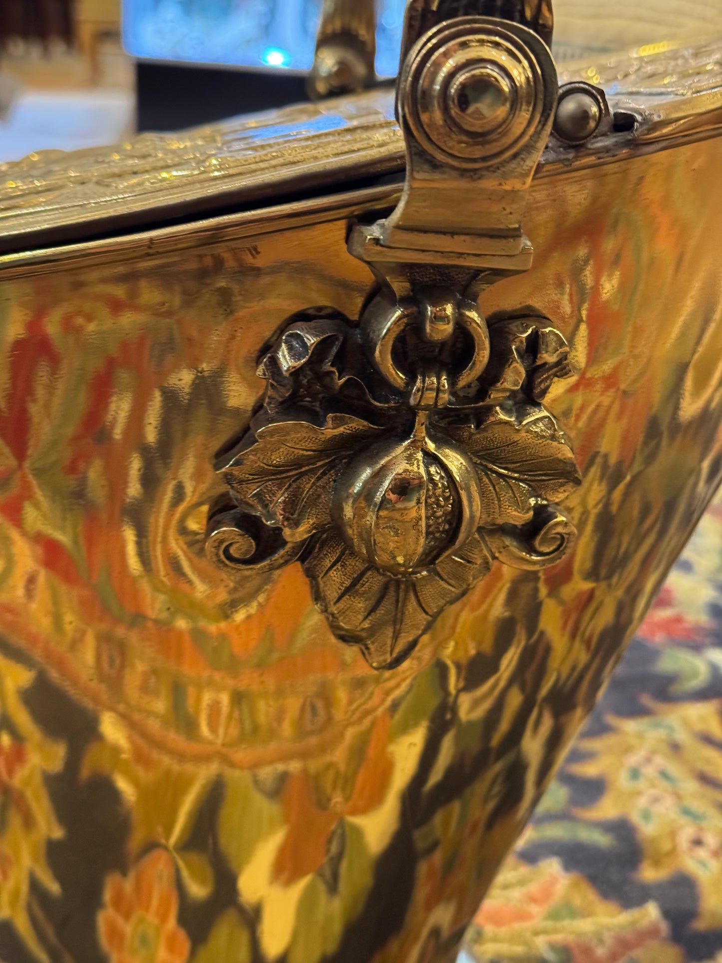 Reserved Maria Brass Coal Scuttle