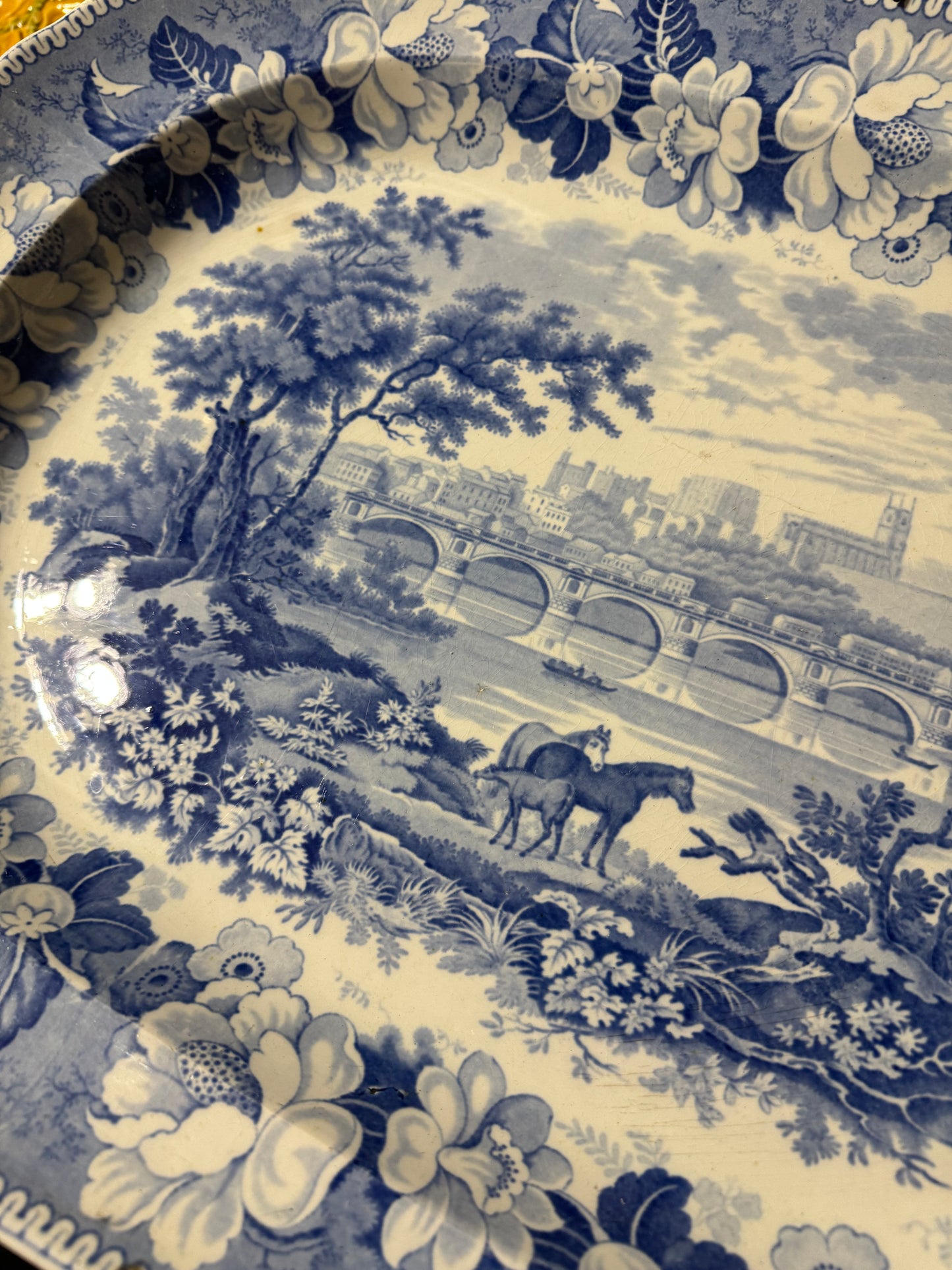 Reserved Theresa 19th c. Extra Large Staffordshire Ironstone Platter