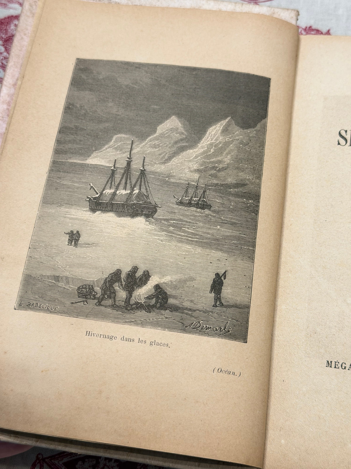 #14 The Ocean and Its Phenomena 1884- engraved plates depicting maritime exploration and natural phenomena