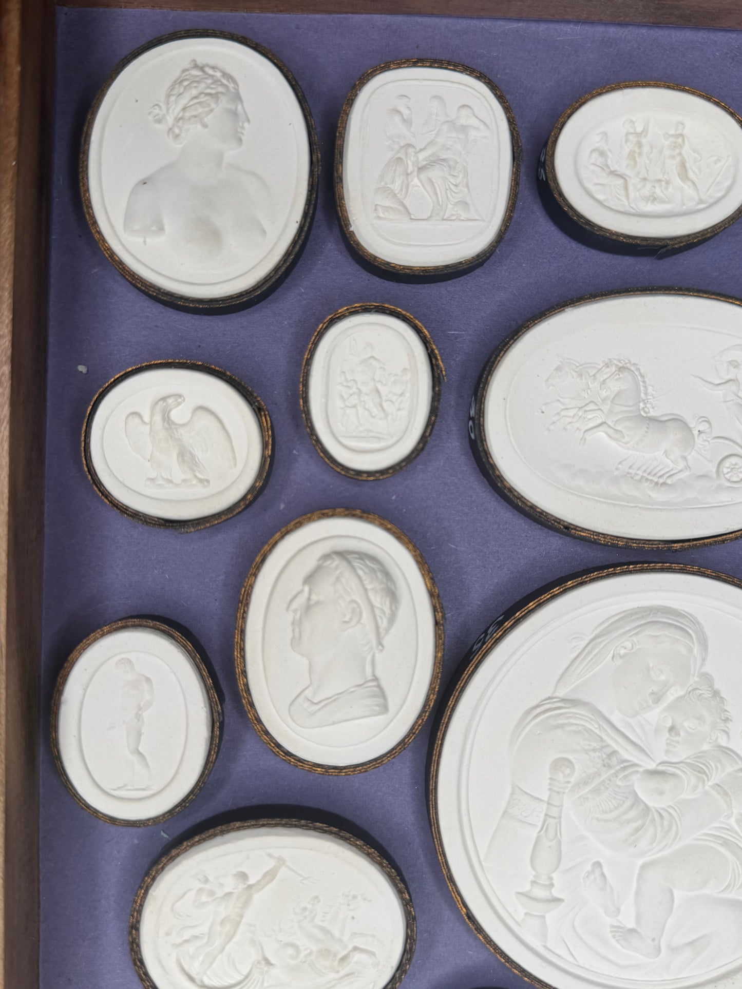 Classical Plaster Intaglio Collection After Giovanni Liberotti