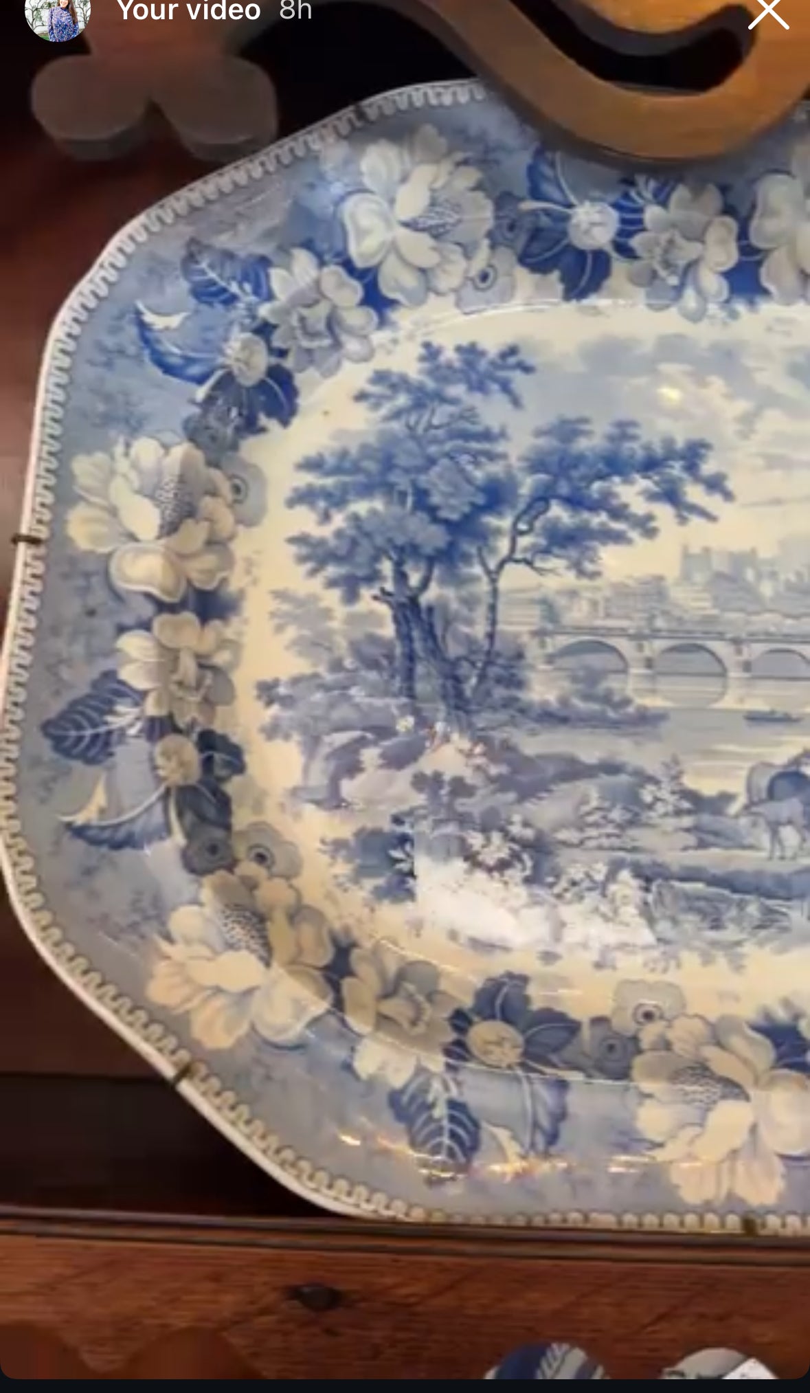 Reserved Theresa 19th c. Extra Large Staffordshire Ironstone Platter