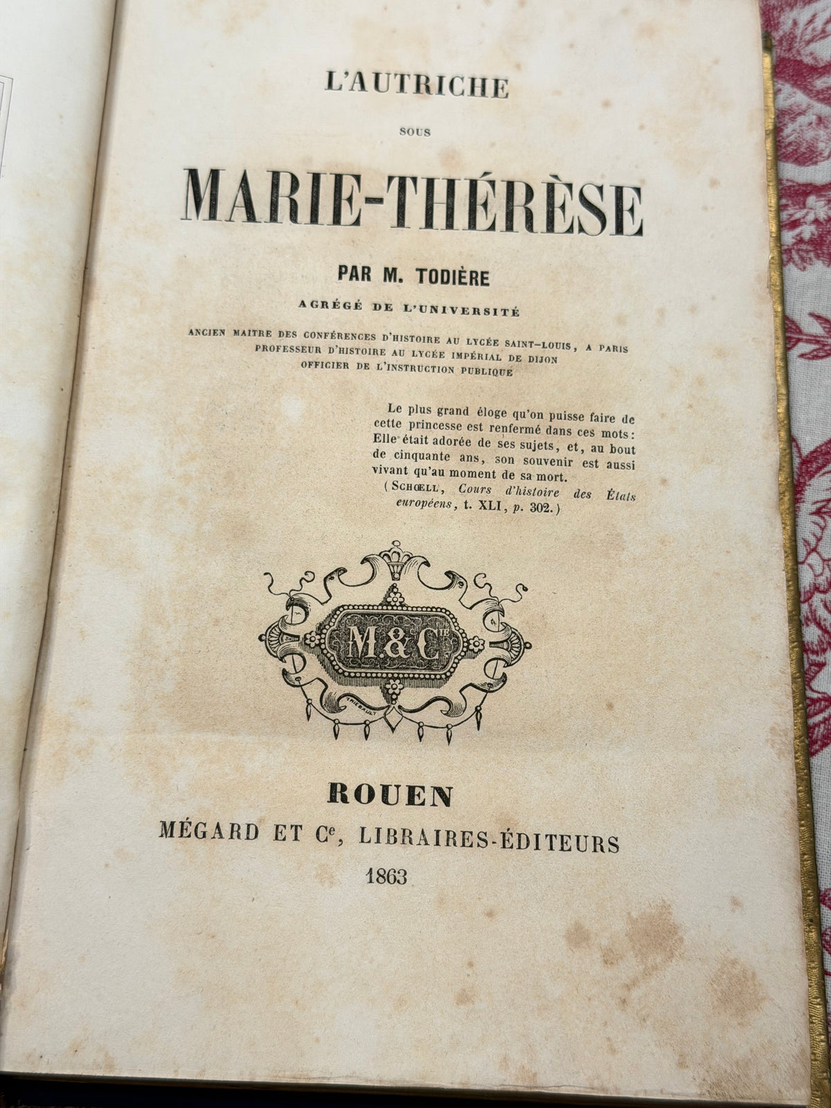 #13 Austria Under Maria Theresa 1863