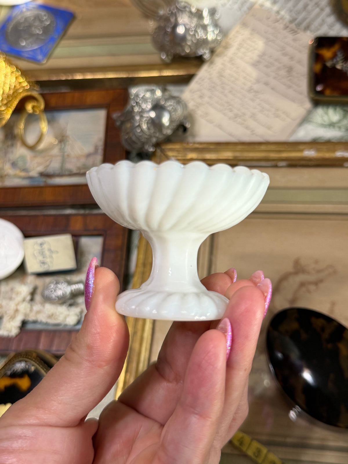 Reserved Miniature Opaline Dish