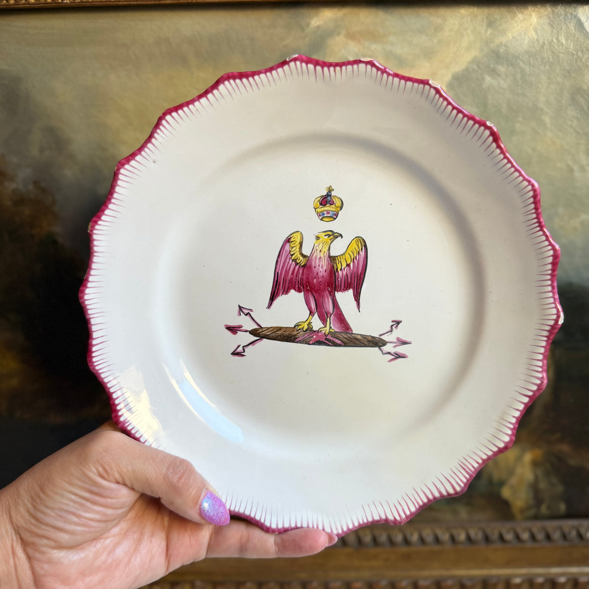 Reserved 2 French Faïence Bird Plates