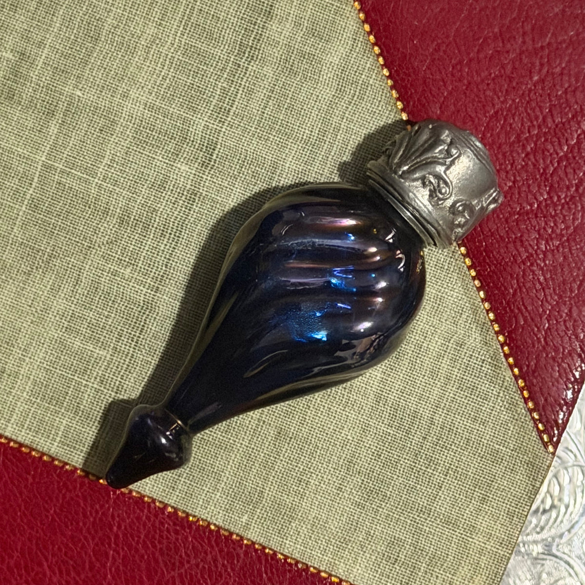 Reserved Antique Venetian Aventurine Glass Perfume