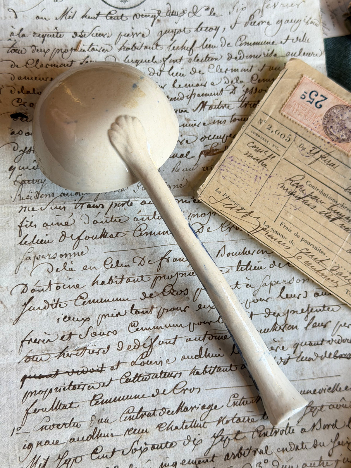 Reserved English Transferware Spoon