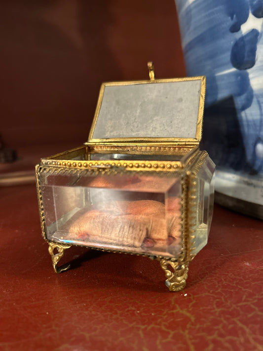 Gorgeous 1893 “Colombian Exposition” French Crystal  Jewelry Casket