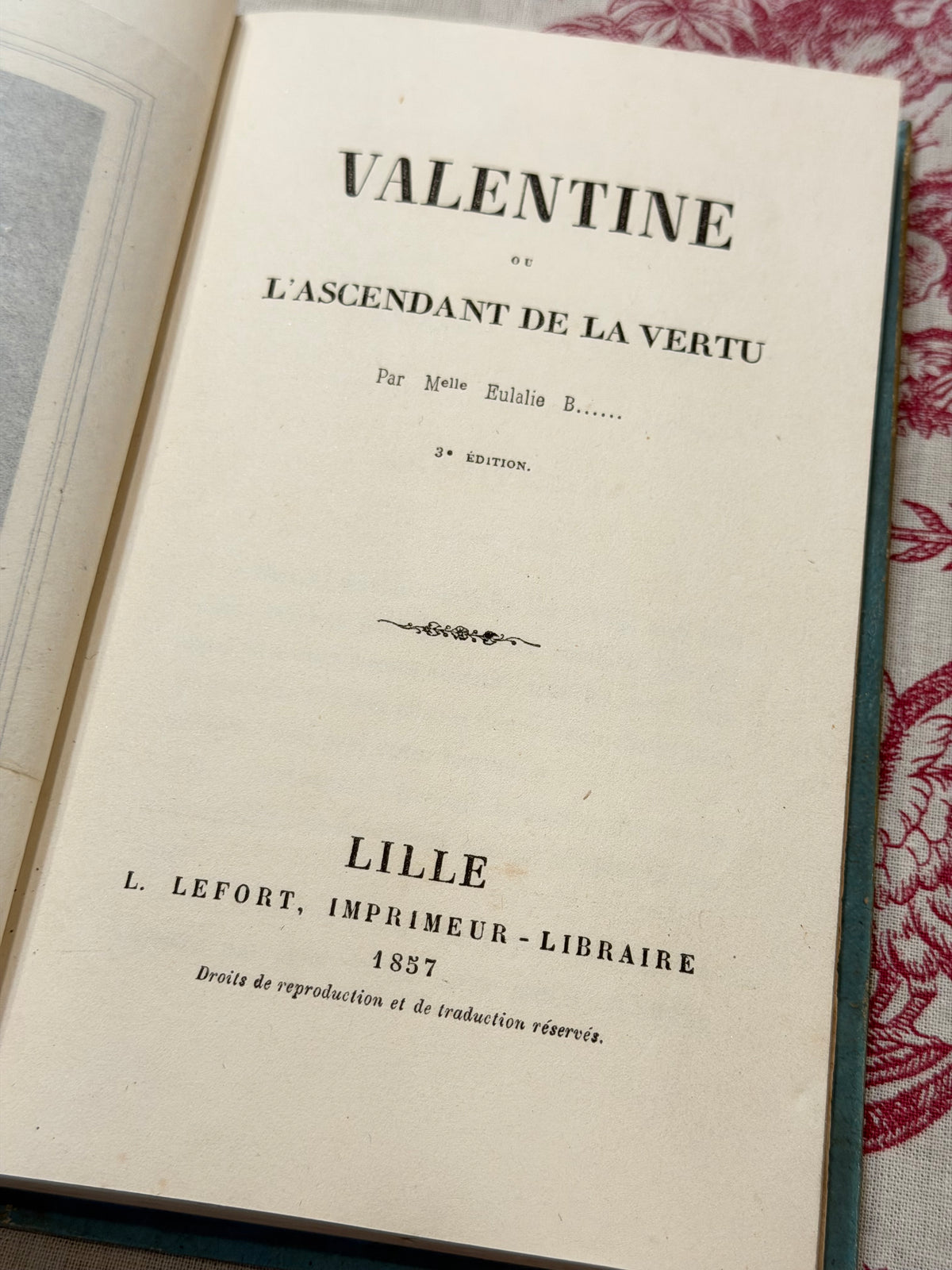 #7 Valentine, or The Path of Virtue 1857