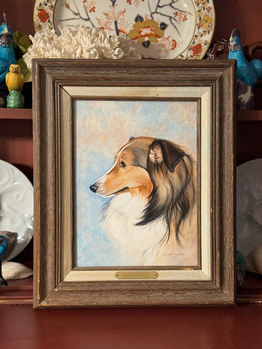 Original Painting “Corky” Dog Signed by Artist