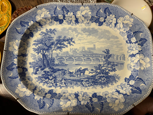 Reserved Theresa 19th c. Extra Large Staffordshire Ironstone Platter