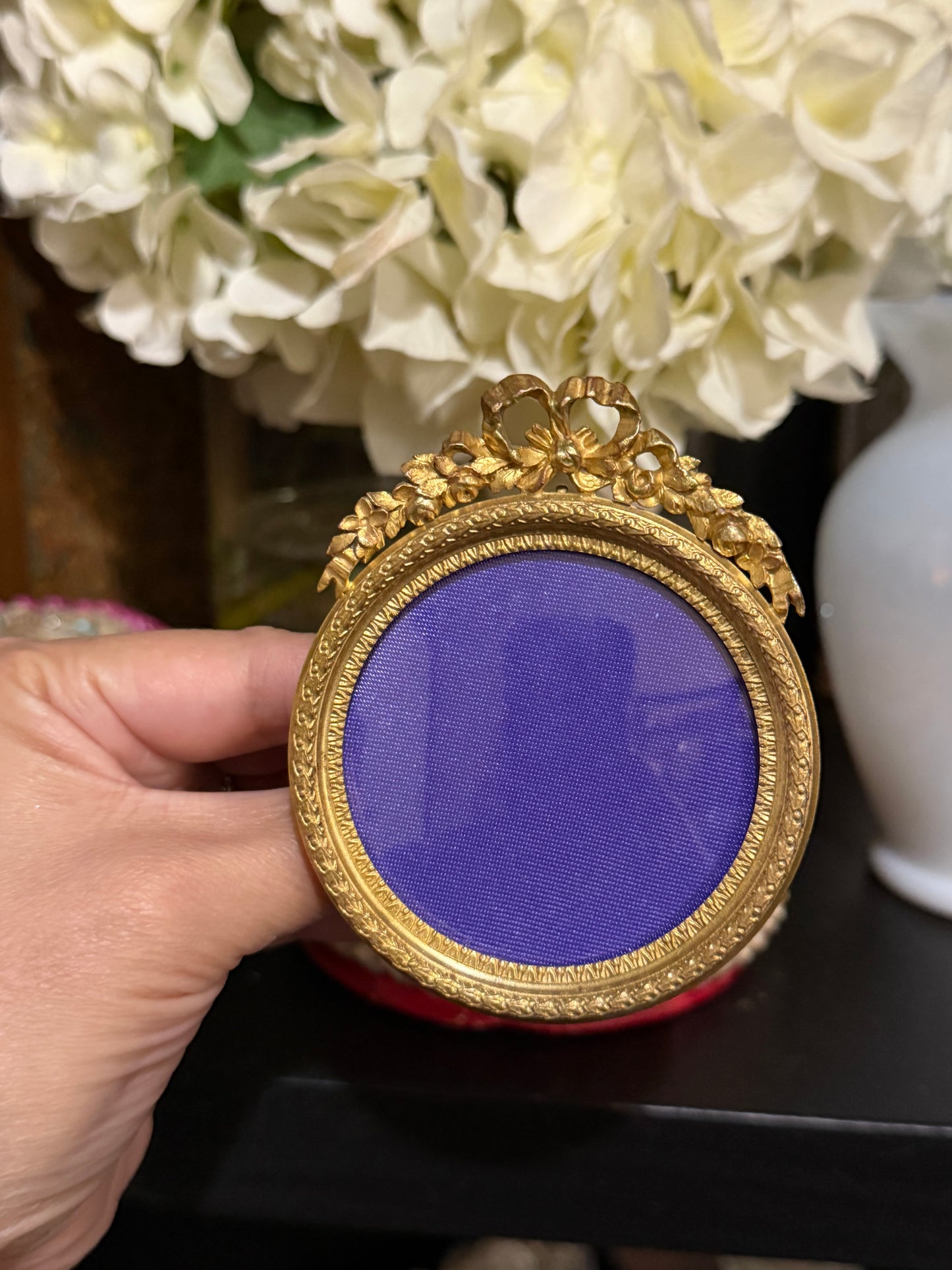 Reserved Bronze Mini Frame, Chicken Egg Holder