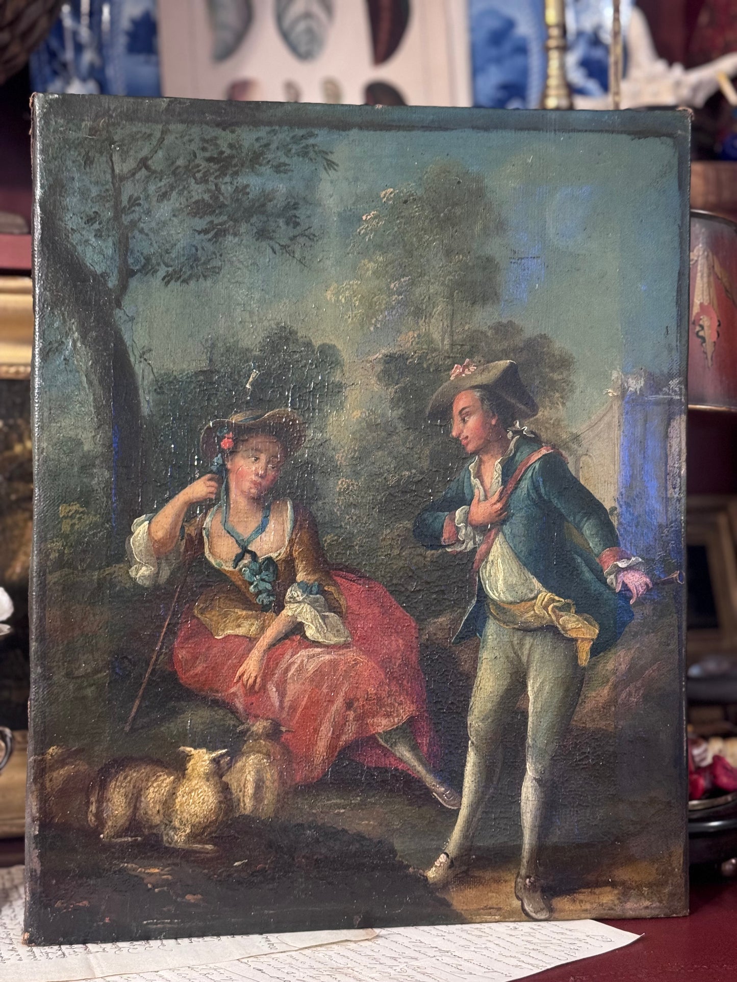18th Century French Rococo Pastoral Scene