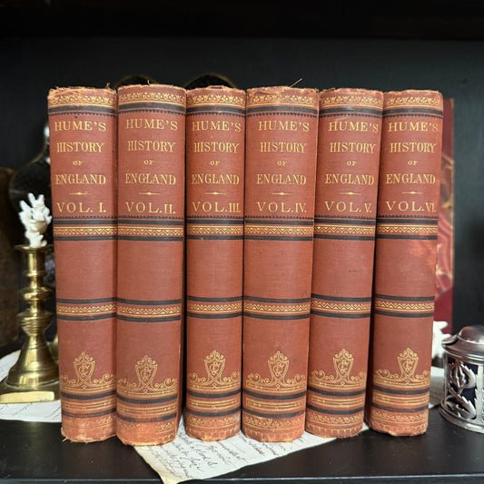 Reserved Set of 1880s Tooled Cloth Covered Books