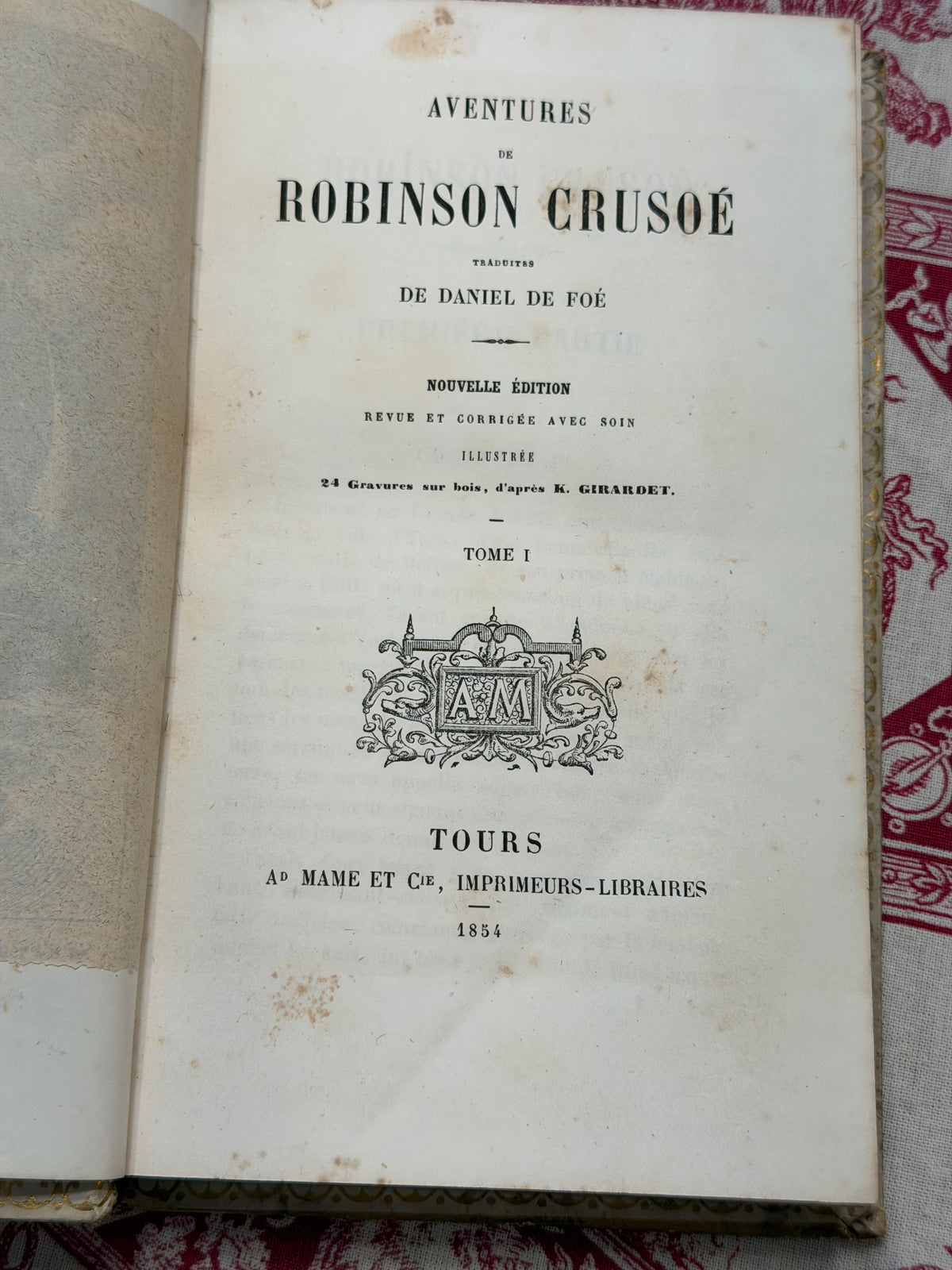 #30 The Adventures of Robinson Crusoe 1854 24 Engravings