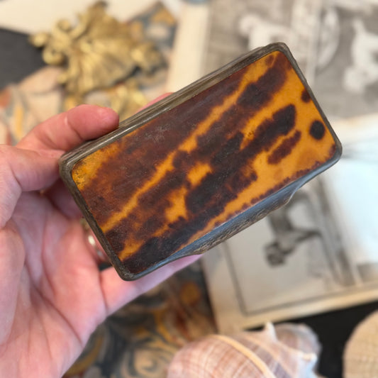 Reserved Antique Tortoise Shell Box, AS IS