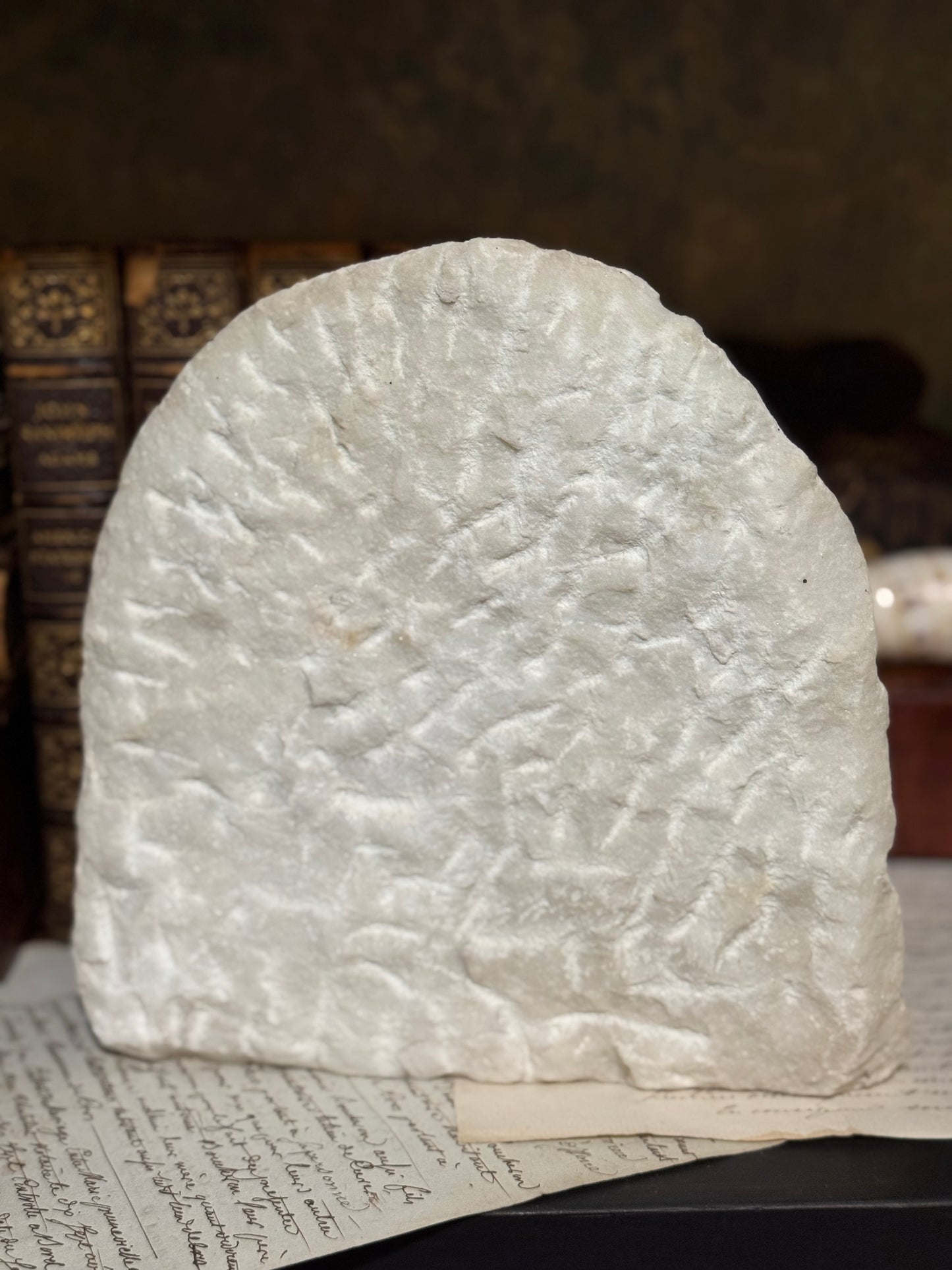 Italian Carrara Marble Female Bust Relief Classical Romantic Sculpture