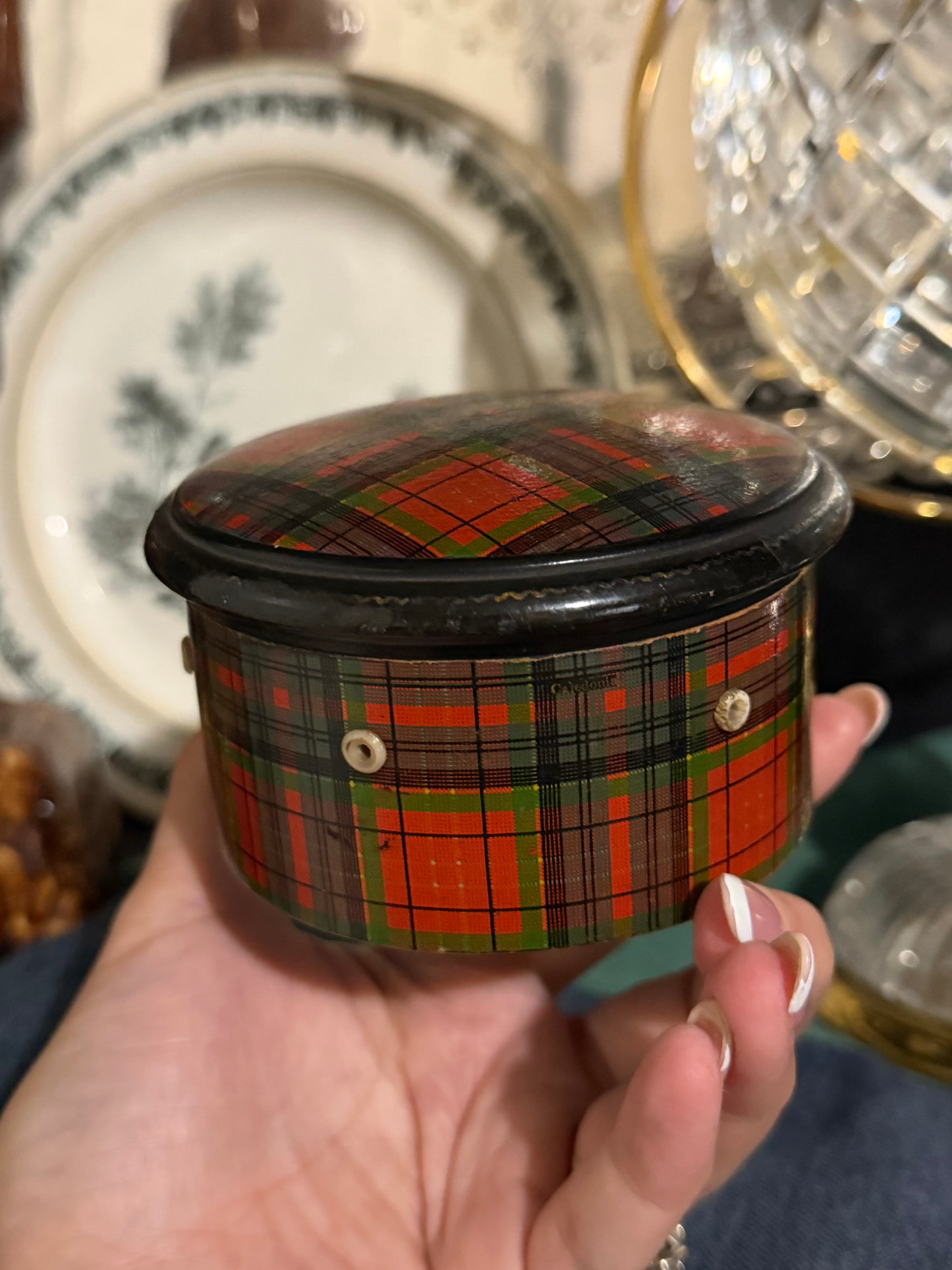Reserved Antique Loving Cup, Tartan Box