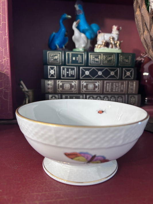 Reserved Graciela Herend Bird Bowl and Ginger Jar